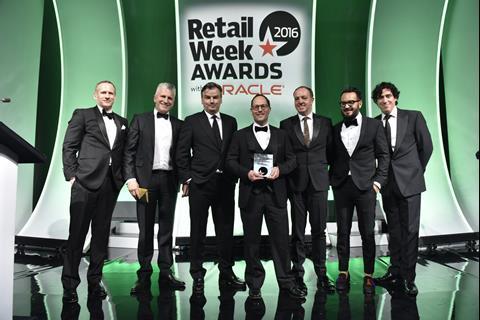 River Island won the Realys Store Design of the Year gong with Dalziel & Pow for its Bullring store